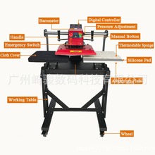 厂家供应40*60cn气动烫画机双工位压烫机T恤印花热转印机械可转印