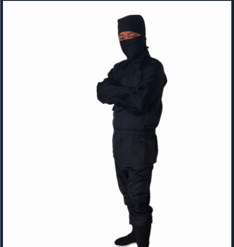 古装夜行衣蒙面服武侠盗贼土匪勇士刺客服忍者男女黑衣人演出服装