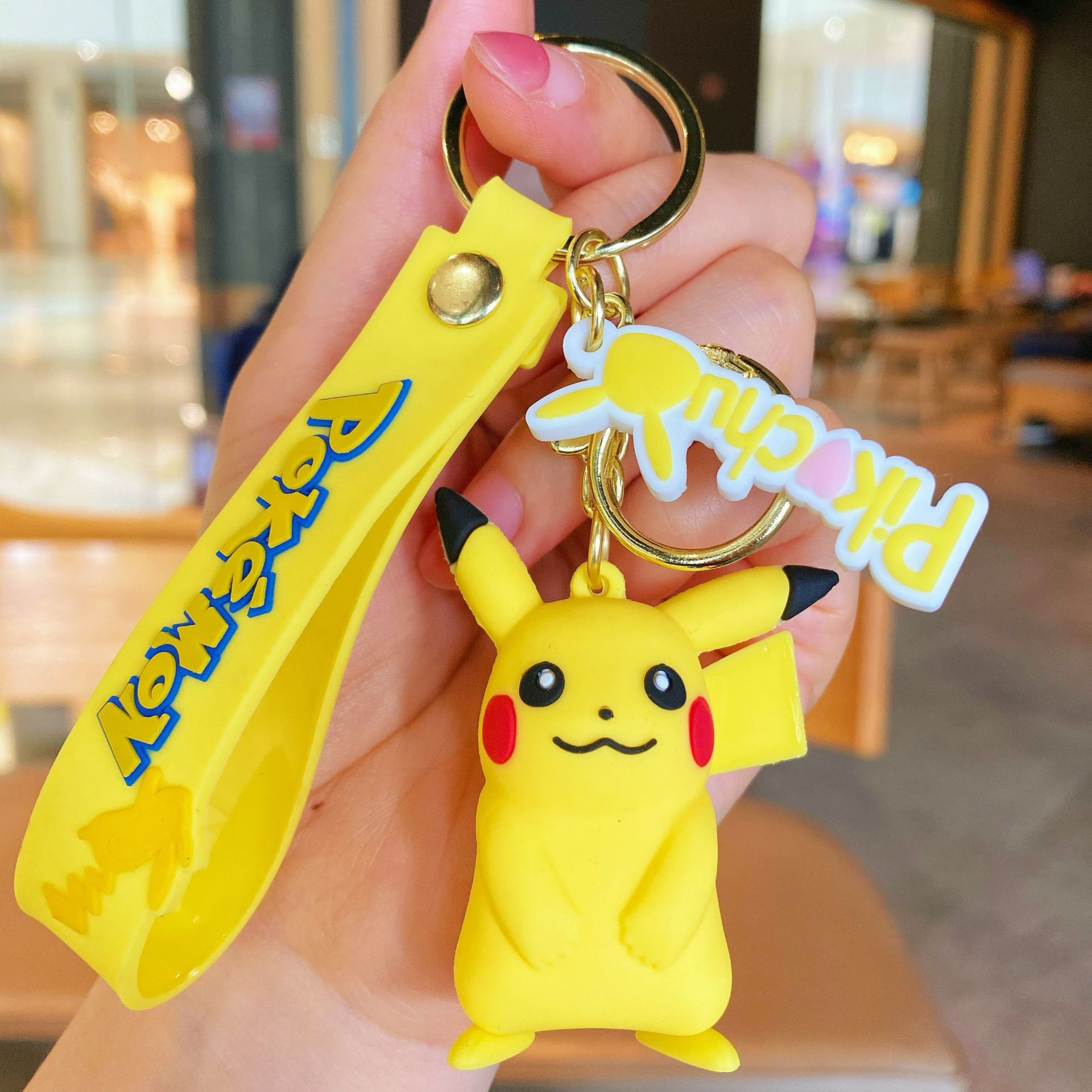 New Magic Baby Doll Keychain Cartoon Pikachu Gigny Turtle Bag Pendant Cute Car Key Chain