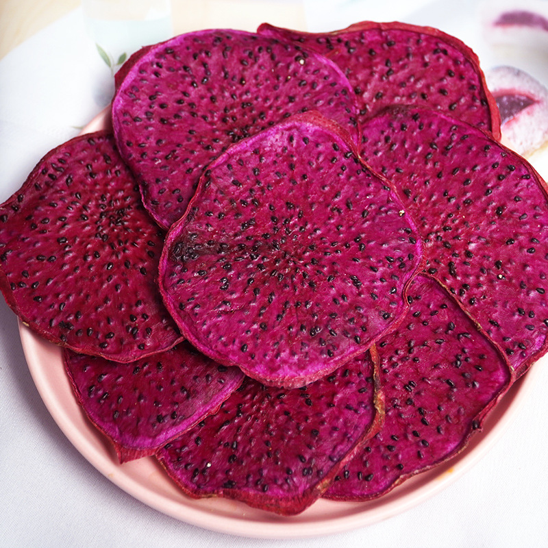 唐妖红心火龙果干大片100g烘干手工泡茶水果花茶添加剂无批发零食