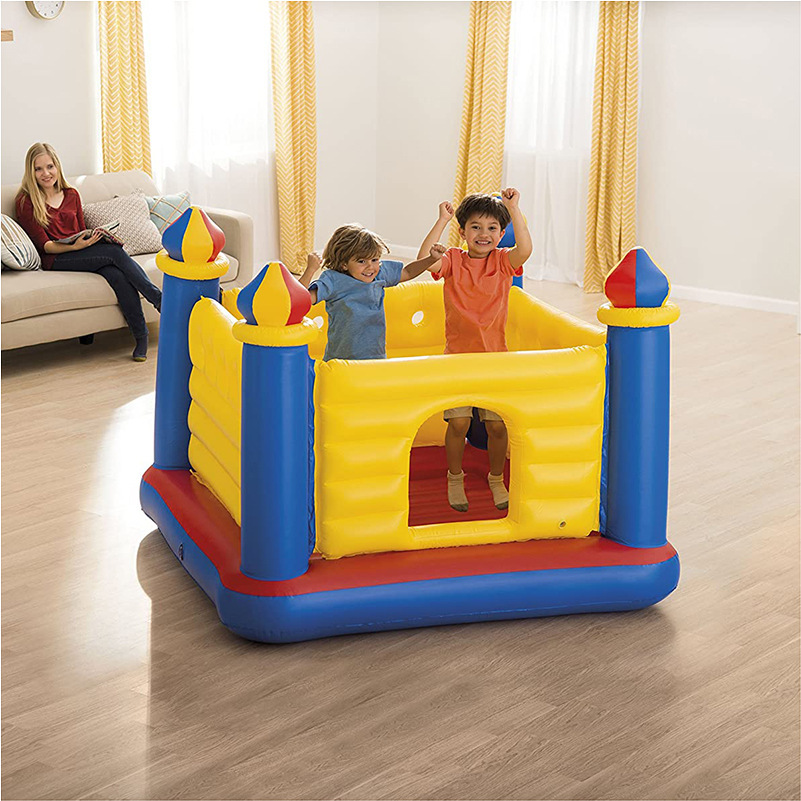 工厂销售pvc充气小城堡儿童室内玩具充气蹦蹦床可折叠小型城堡