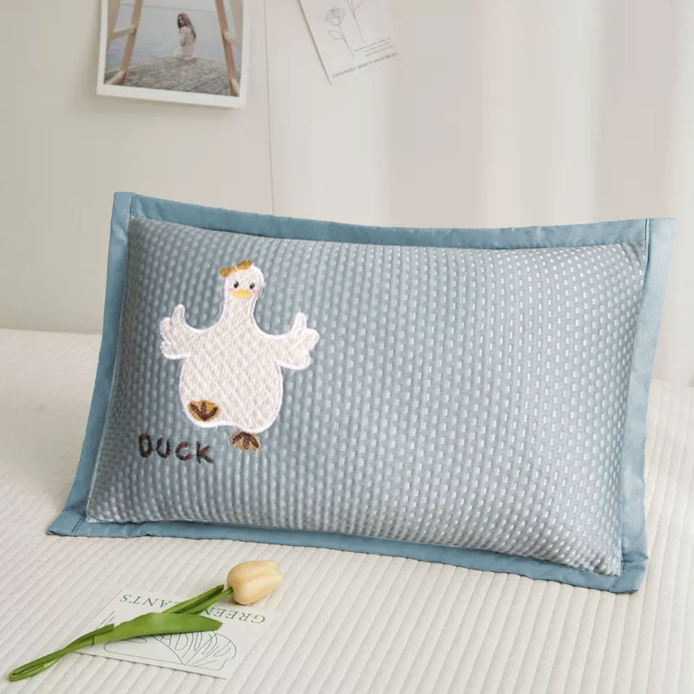 夏天凉豆豆枕头套装夏凉枕枕芯 枕套冰丝豆豆凉爽透气夏凉枕护颈