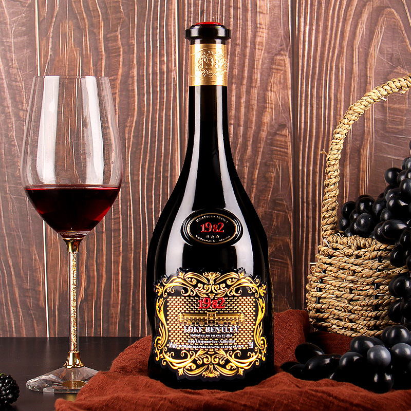 法国原酒进口红酒豪爵1982干红葡萄酒14度扫码价2680一件代发