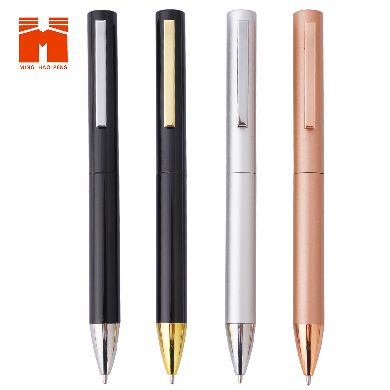 Metal Ball Point Pen New Rotating Ballpoint Pen Metal Neutral Oil Pen Hotel Gift Pen