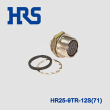 HR25-9TR-12S(71)  圆形hrs连接器 hirose航空插头 螺纹紧固 焊杯