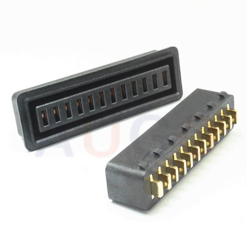镀金大电流锂电池连接器母座 2.7间距12pin 耐高温材质 无人机