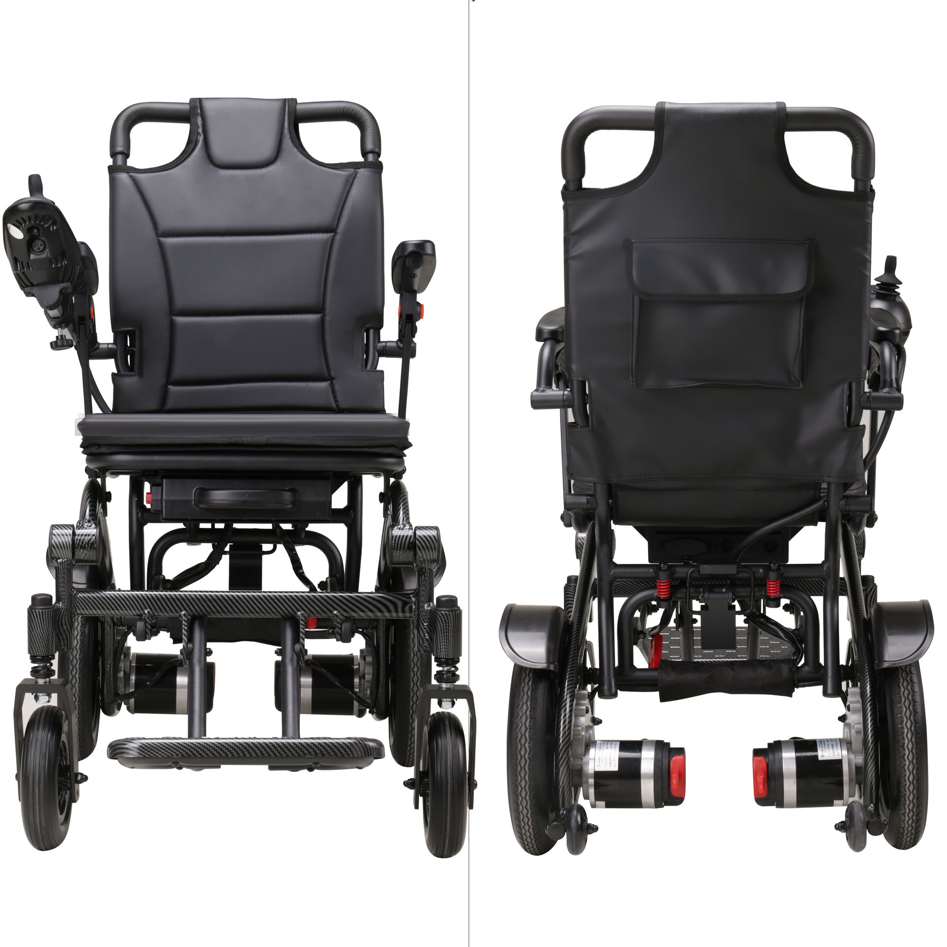 便捷可带上飞机残疾人代步轮椅老人专用可折叠轮椅碳纤维电动轮椅