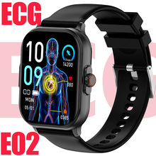 厂家私模E02智能手表ECG心电血糖心率血压监测蓝牙通话运动手表