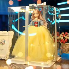 生日礼物婚纱爱莎巴比洋娃娃玩具女孩子女生换装套装公主大号艾莎