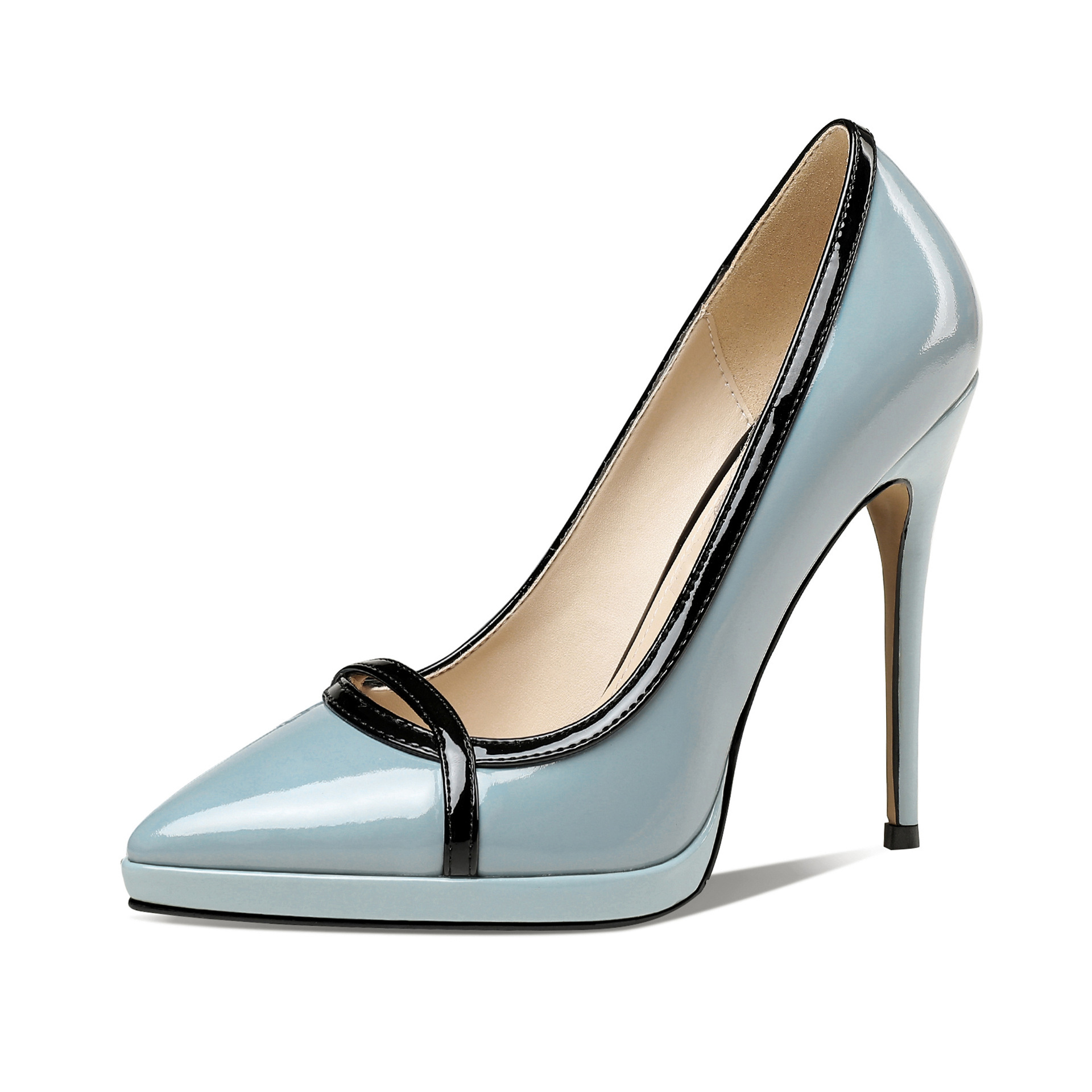 2021春秋季新款细跟高跟鞋单鞋尖头时尚女鞋