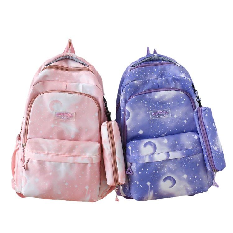 Wholesale Elementary and Middle School Student Schoolbags Female Lightweight and Large Capacity Campus 3-6 Grade Student Backpack Girl's Backpack