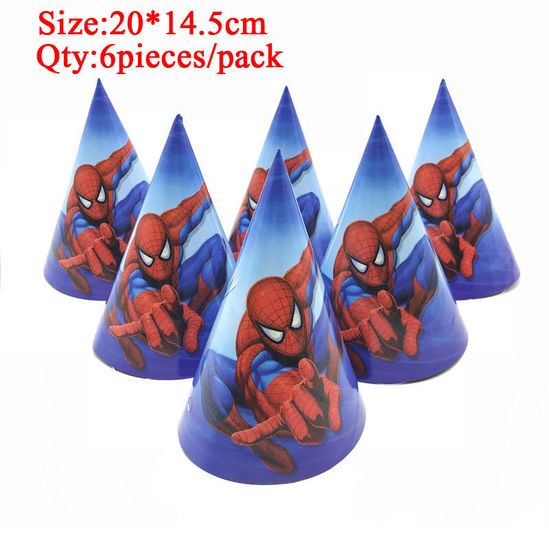 Foreign Trade Spider-Man Birthday Party Paper Pallet Paper Cup Spider-Man Party Tableware Set Disposable Birthday Supplies Factory