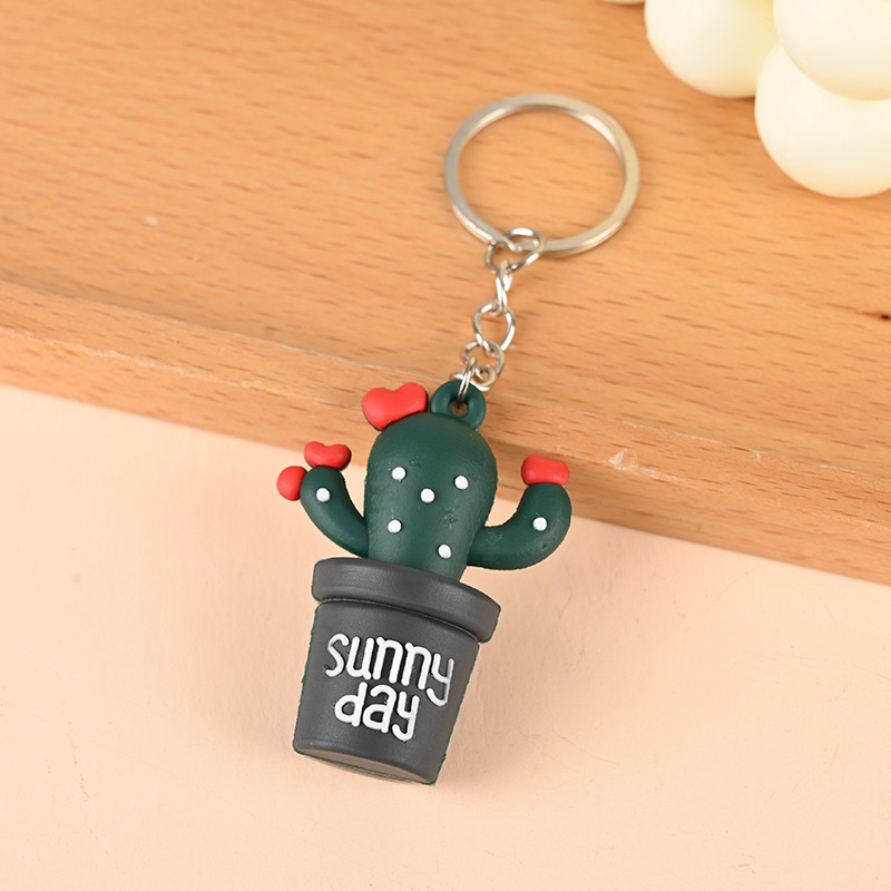 Cartoon Pvc Three-Dimensional Soft Rubber Keychain 3d Silicone Car Key Pendant School Souvenir Ornaments Customization