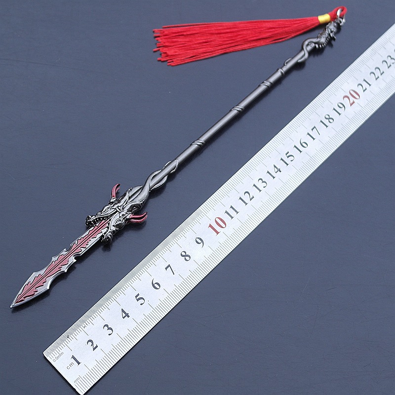 雪鹰黑龙枪天龙破城龙太子破魂枪弑皇枪蛇矛蓝银霸王枪武器模型
