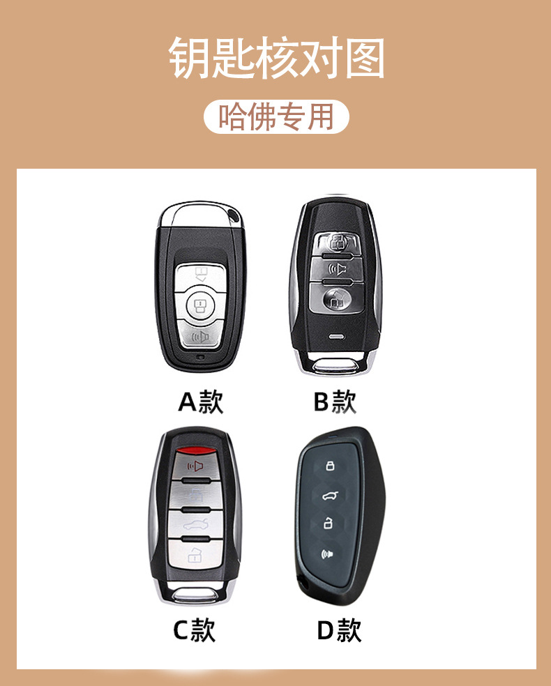 长城哈弗h6第三代车钥匙套m6plus神兽f7赤兔h2初恋h9大狗h2s扣h4