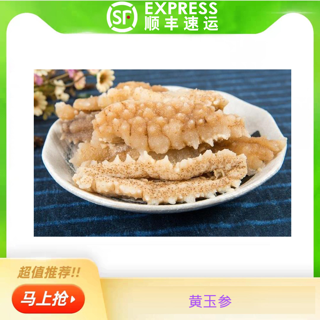 水发黄玉参 深海水发黄玉参 黄肉参 冷冻 即食海参海鲜黄玉参