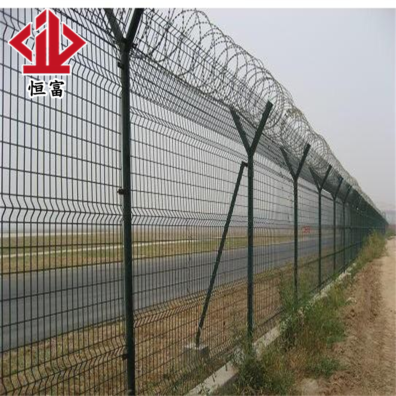 【y型柱】铁丝机场护栏网立柱养殖牛栏荷兰网立柱不锈钢三角y型柱