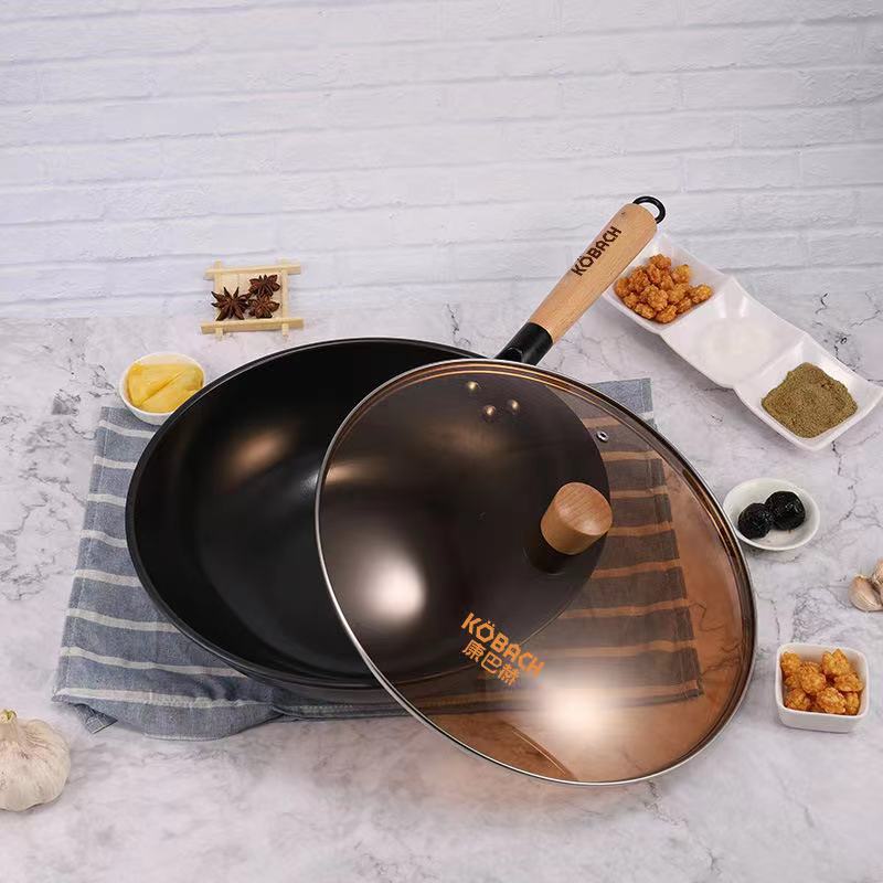 康巴赫中华老铁锅不粘炒锅32cm