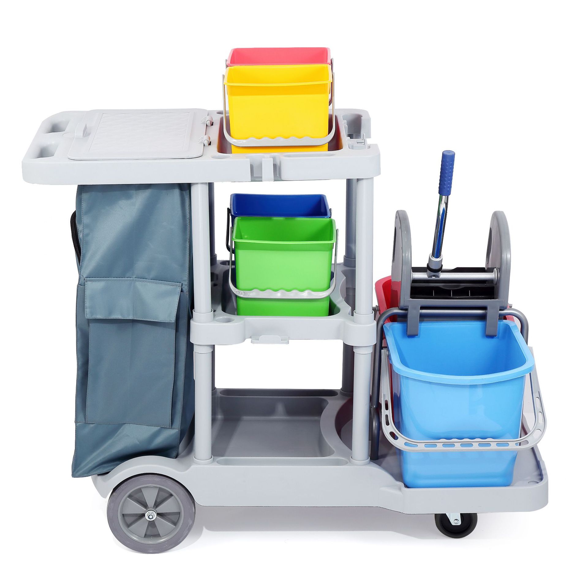 全新料多功能清洁手推车布草车物业商场酒店宾馆客房保洁车服务车