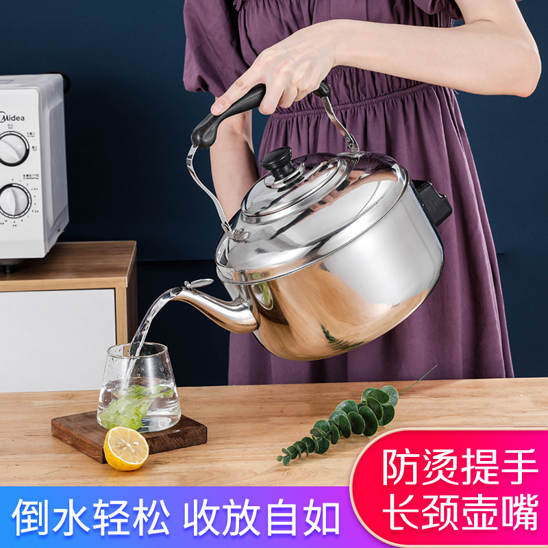 Factory Wholesale Stainless Steel Large Capacity Sound Zhongbao Electric Kettle Home Use and Commercial Use Electric Heating Boiling Water Pot Fast Boiling Water