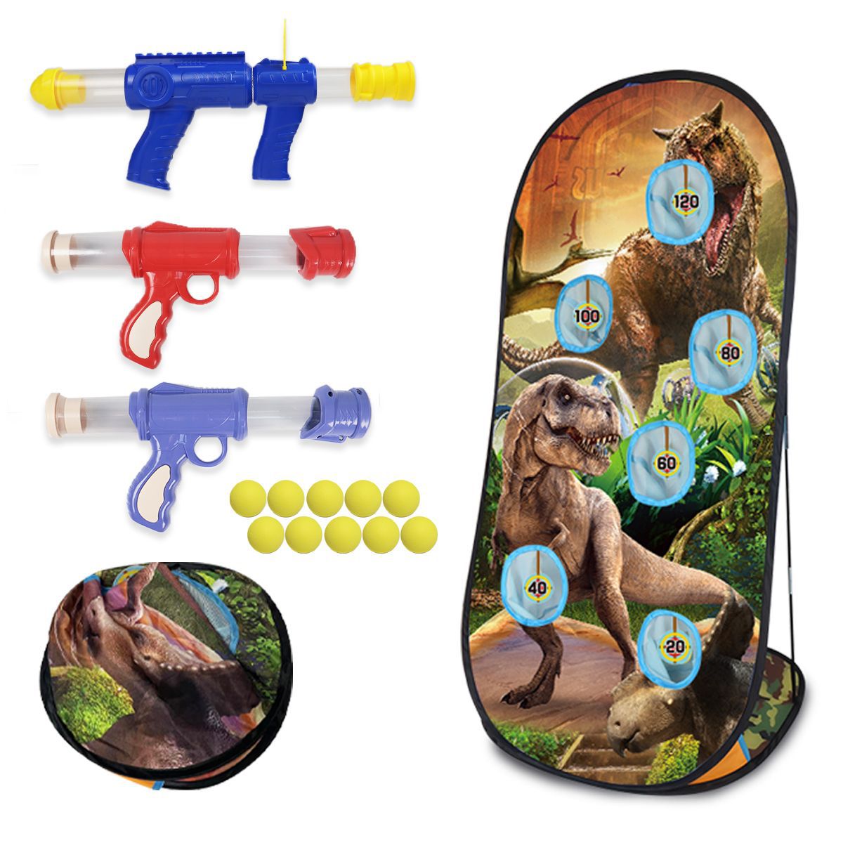 Cross-Border Large Folding Shooting Target Children's Air Power Gun Mobile Target Shooting Game Boys Competitive Toys