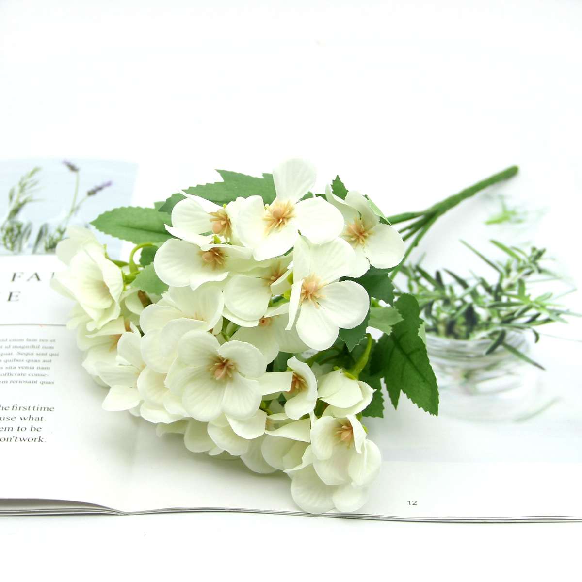 Artificial Flower Azalea Hydrangea Bouquet Wedding Celebration Flower Wall Flower Arrangement Home Living Room Decoration Decoration Arch Road Lead Decoration