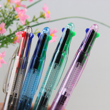四色笔,四色圆珠笔,广告笔(图)四色笔按动粉喷雾蓝油性卡通便携旋