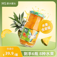 MENGSHUI/蒙水蒙水新鲜混合水果罐头248g*6罐八种口味（快递包装
