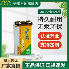 NX品牌碱性9V电池 无线门铃报警器遥控器层叠电池6LR61 WERCS SGS