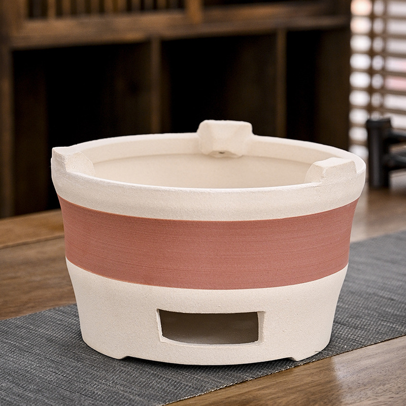 围炉陶瓷烧烤炉庭院碳炉家用取暖炭炉烤火炉煮茶火盆烧烤炉子