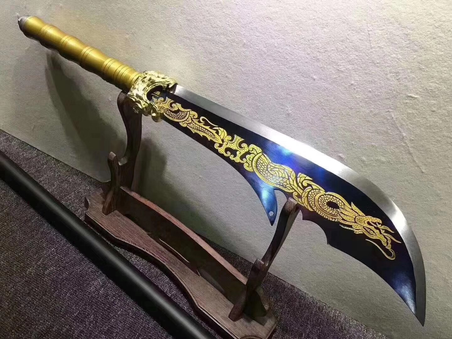 武术练习表演用十八般兵器 高锰钢偃月刀可拆卸2米关公大刀未开刃