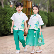 六一儿童演出服幼儿园中国风男女童朗诵汉服小学生合唱服表演服装