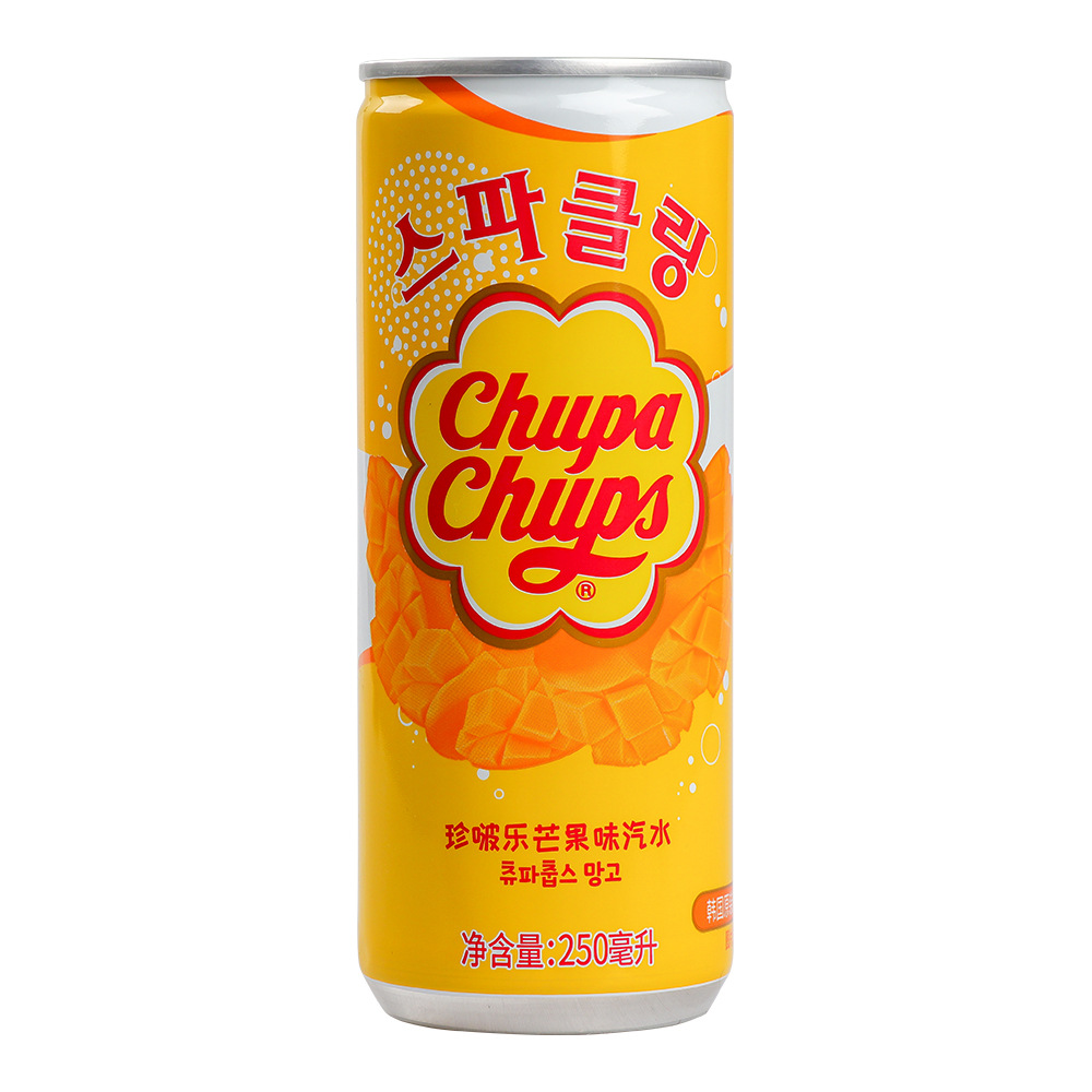 韩国进口珍啵乐汽水碳酸果味饮料珍宝珠mini罐装饮料250ml*24瓶