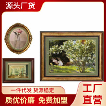 批发莫奈装饰画客厅餐厅挂画卧室床头墙画现代美式小众复古法式欧