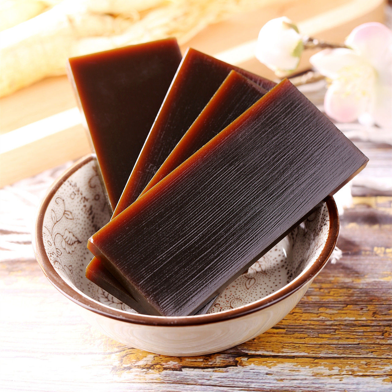 鹿胶中药材鹿角胶块正宗鹿胶250克铁盒装720天鹿胶有龟胶袋装