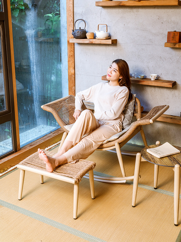 新款 躺椅大人逍遥椅懒人摇摇椅家用北欧阳台休闲椅沙发椅小户型