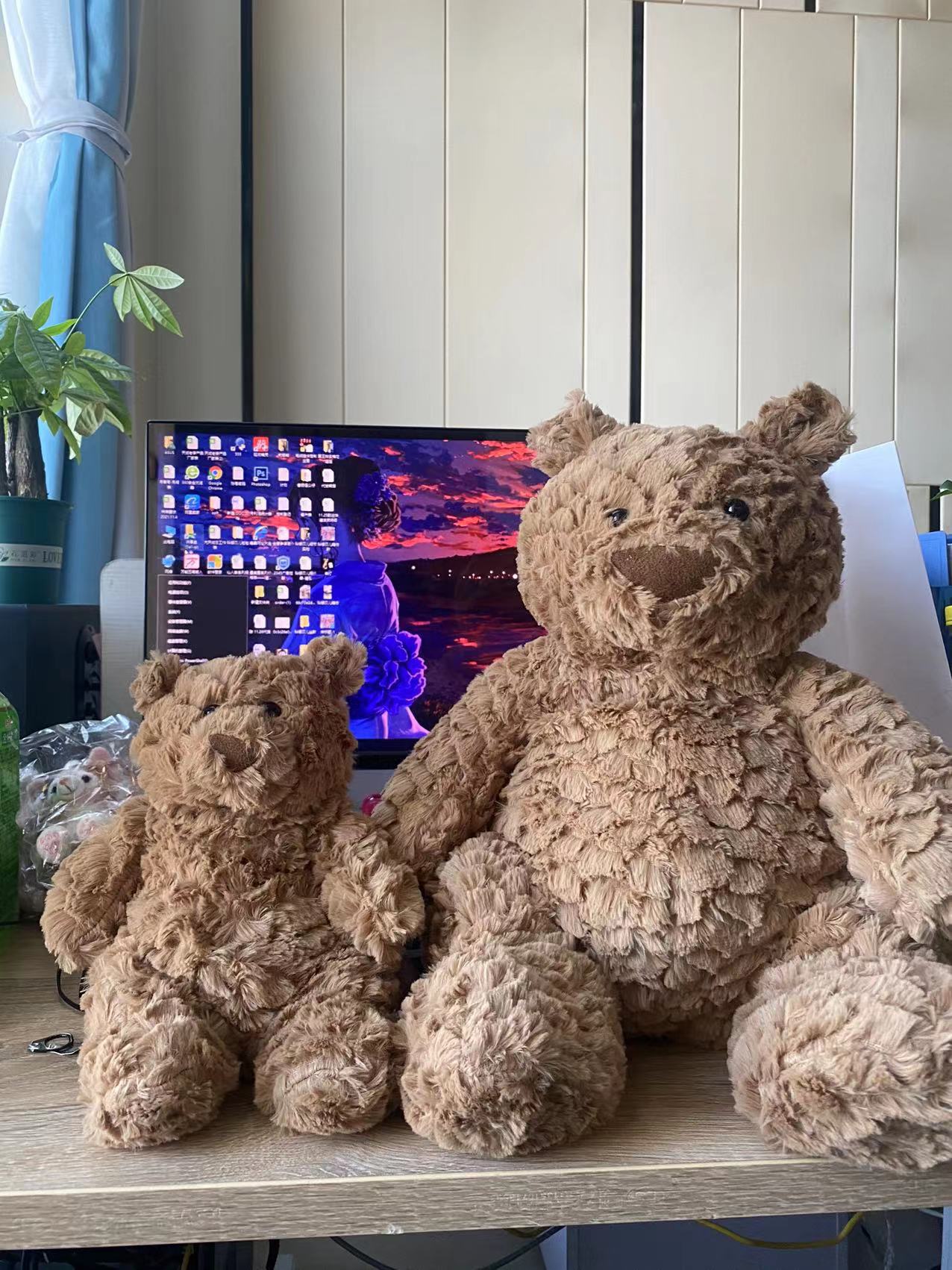 网红同款小熊英国jellycat巴塞罗熊毛绒公仔玩偶网红泰迪熊巴塞罗