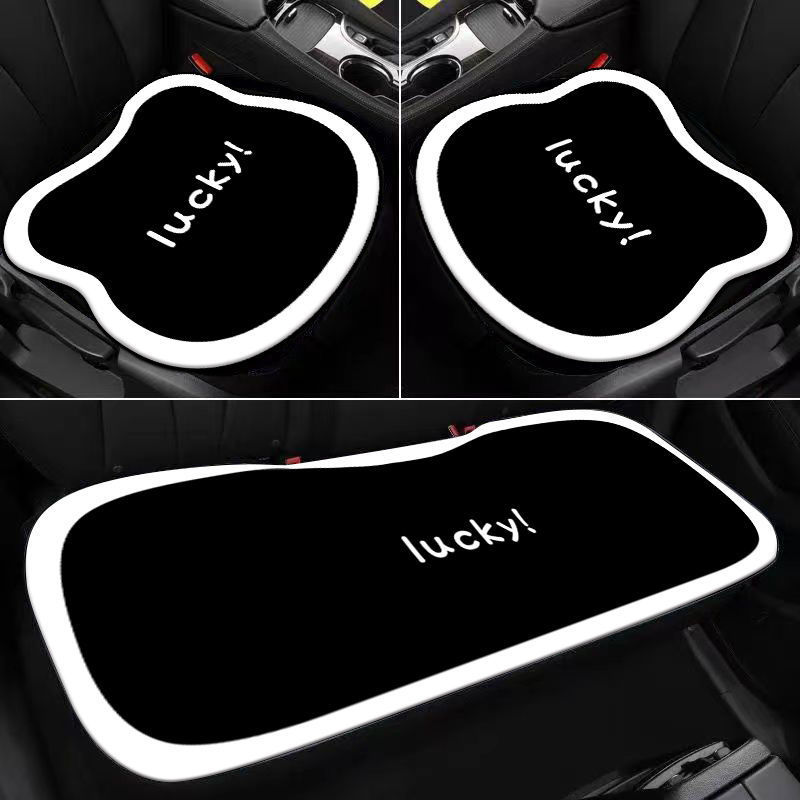 Cartoon Car Seat Cushion Rear Three-Piece Seat Cushion Single Piece Car Interior Decoration Four Seasons Universal Breathable Cushion Generation