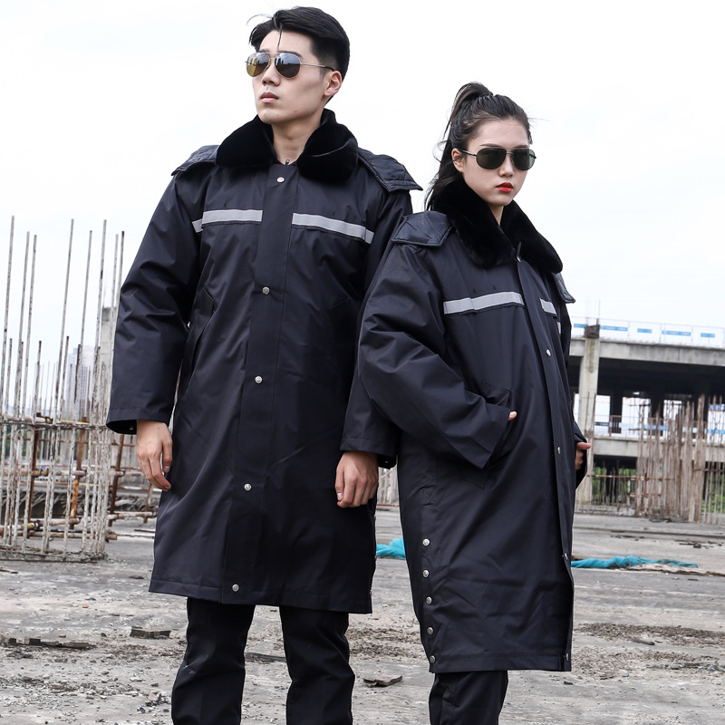 定制厂家直供冬棉大衣加厚防寒大衣民政救灾扶贫劳保反光条军大衣