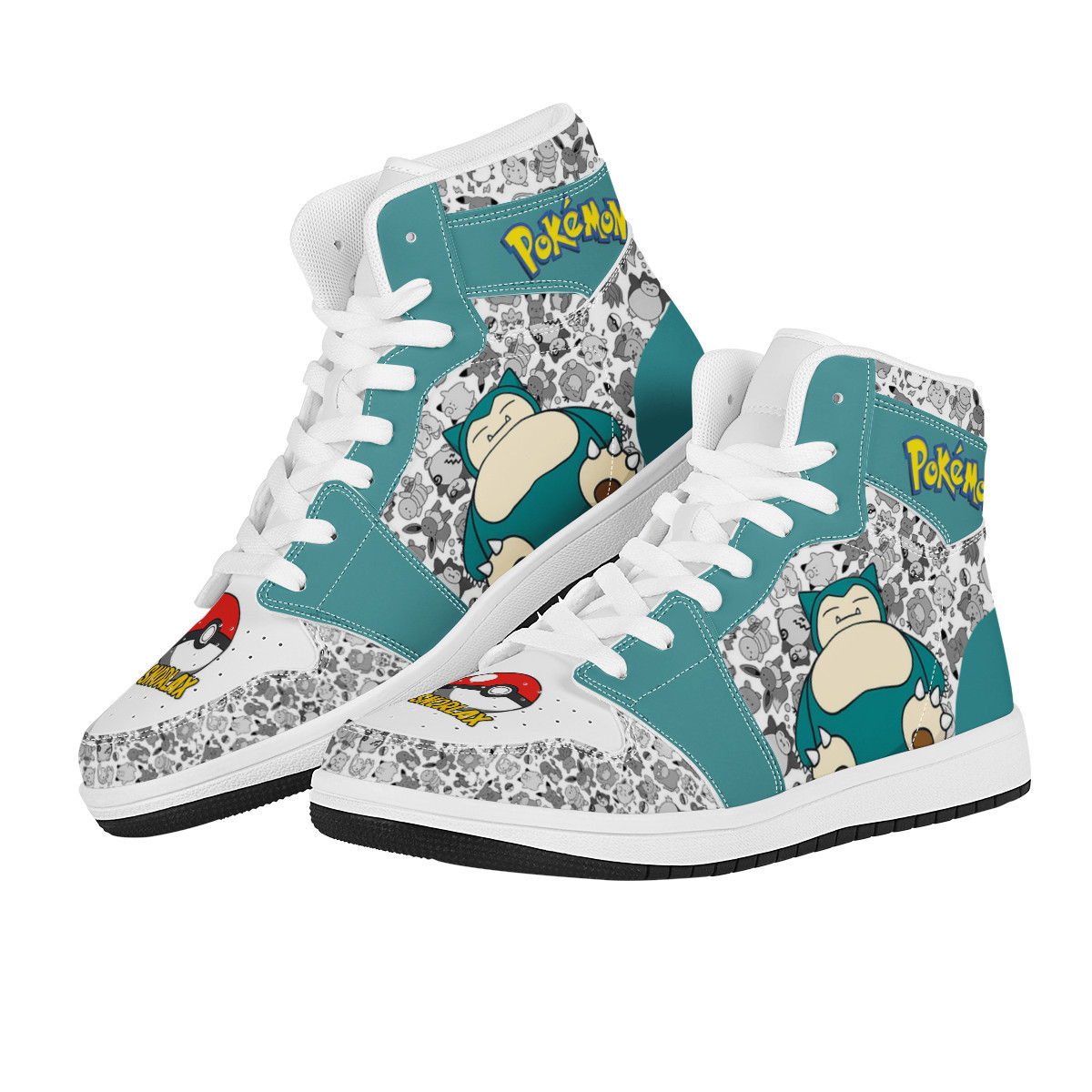 动漫彩绘可爱运动休闲男士高帮篮球鞋学生板鞋独立站定制一件代发