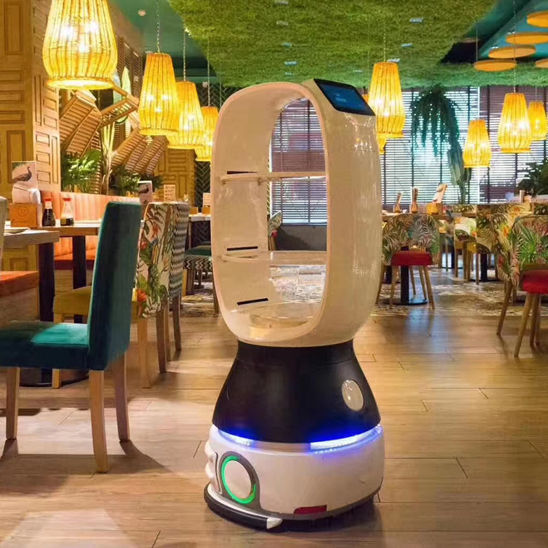 擎朗送餐机器人t1智能服务员酒店餐厅饭店传菜端菜配送自主导航智
