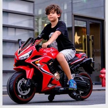 儿童电动摩托车双驱，宝宝4-12岁可坐人男女小孩电瓶车充电玩具车