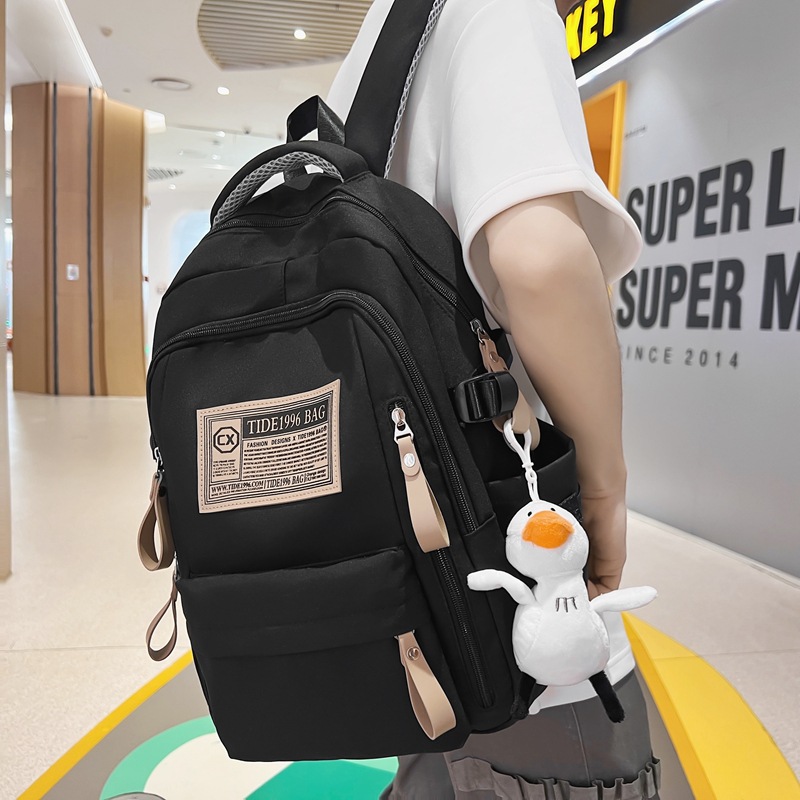 Backpack Girls Ins Style Schoolbag High School Female College Student High School Student Cross-Border Bag Large-Capacity Backpack Men