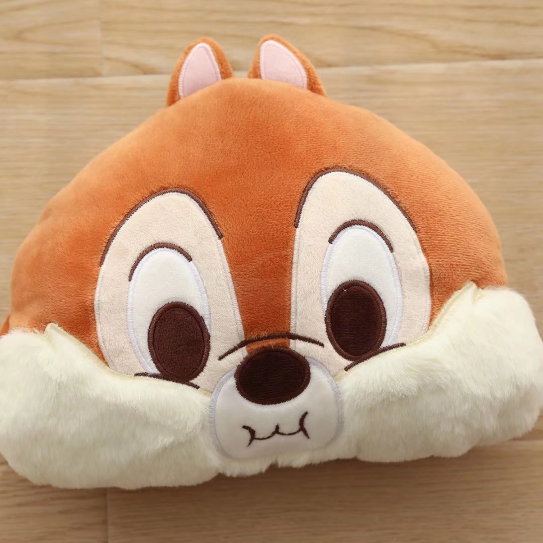 卡通松鼠奇奇蒂蒂汽车头枕护颈枕腰枕腰垫靠背椅子垫背