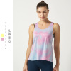 summer tie-dyed Yoga suit vest Cross border Europe and America lady Large Easy motion Smock Bodybuilding jacket 0rd852 summer tie-dyed Yoga suit vest Cross border Europe and America lady Large Easy motion Smock Bodybuilding jacket 0rd852
