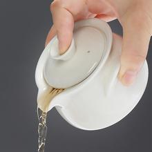 手抓壶德化白瓷陶瓷功夫茶具配件三才盖碗泡茶器过滤泡茶碗大号跨