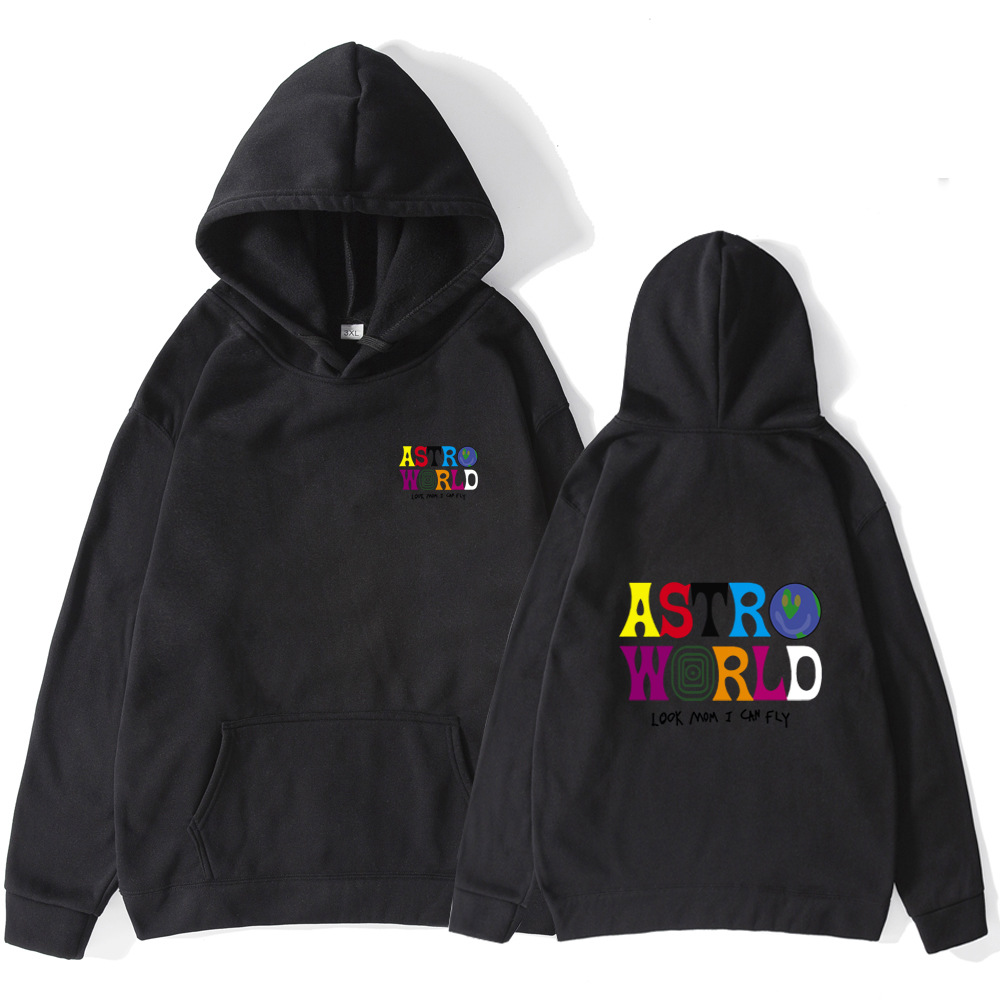 春秋新款卫衣男 欧美astroworld卫衣潮 宽松欧码男款卫衣棒球服