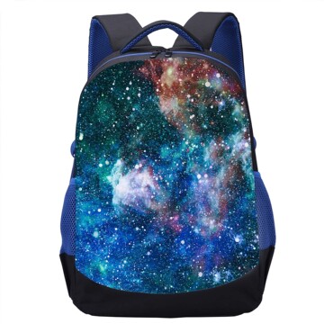星空宇宙太空学生书包 来图印花17寸小学生书包男孩背包跨境批发