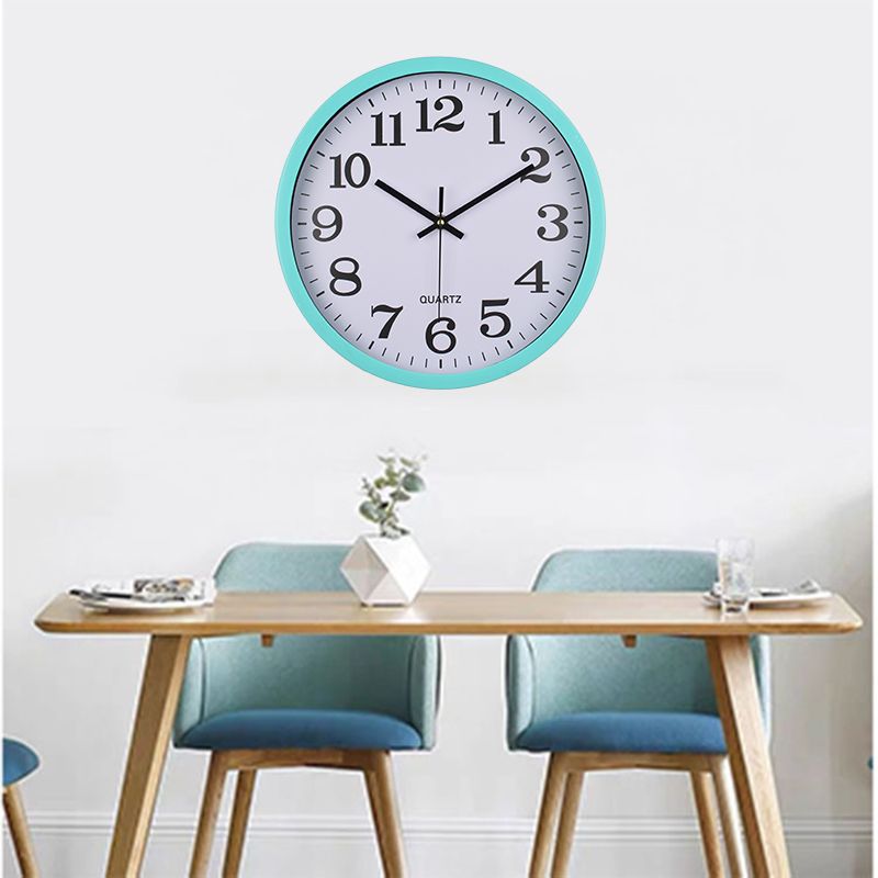 8-12 Inch Living Room Wall Clock Simple Clock Home Hanging Wall Mute Electronic Pocket Watch Quartz Wall Clock