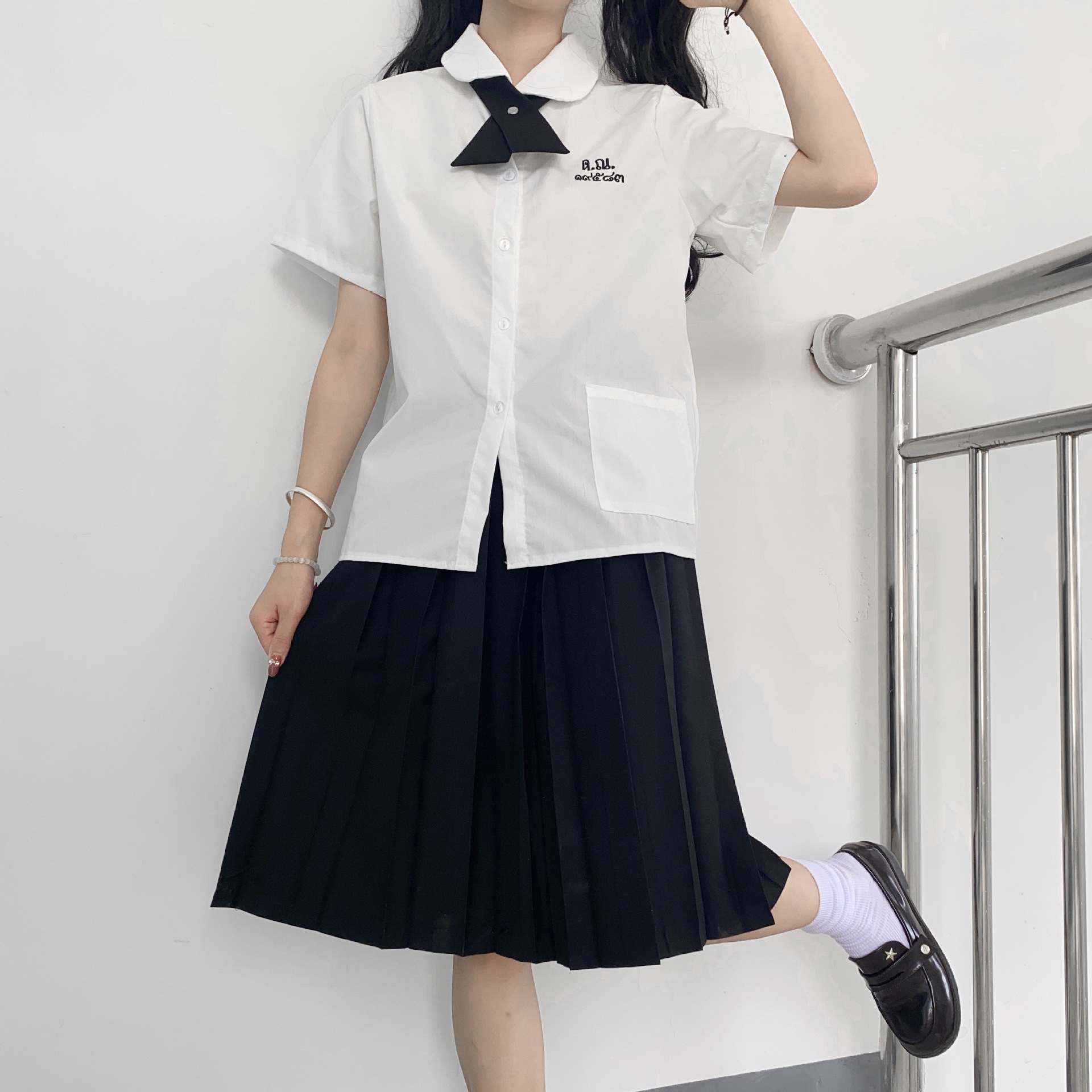 泰国校服娜诺禁忌女孩小水同款衬衫 裙子夏季泰式校服